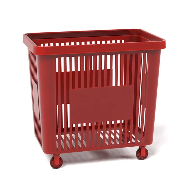 Realistic Render Shopping Cart — Stock Photo, Image