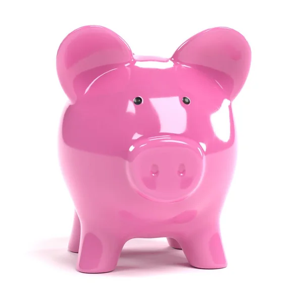 Realistische Render Piggy Bank — Stockfoto