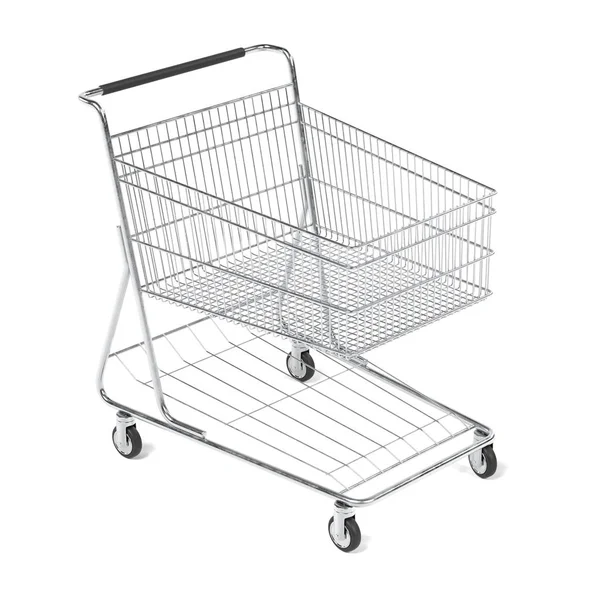 Realistic Render Shopping Cart — Stock Photo, Image