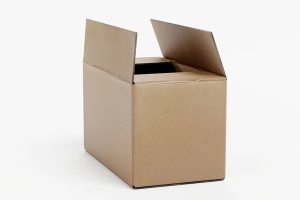 Realistic Render Carboard Box — Stock Photo, Image