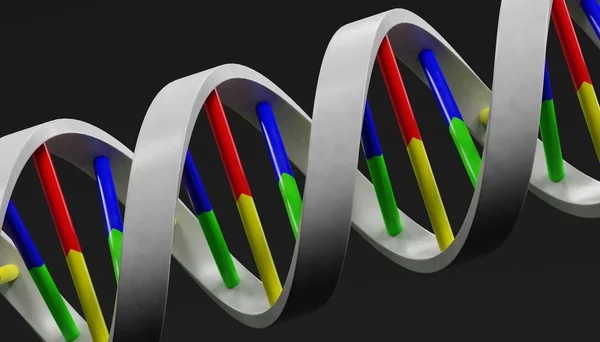 Realistisk Render Dna Modell — Stockfoto