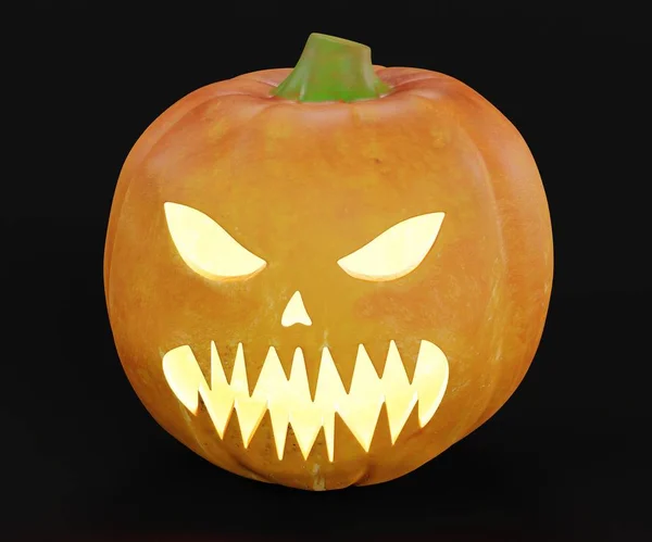 Realistic Render Halloween Pumpkin — Stock Photo, Image