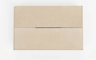 Carboard kutusunun gerçekçi 3d Render