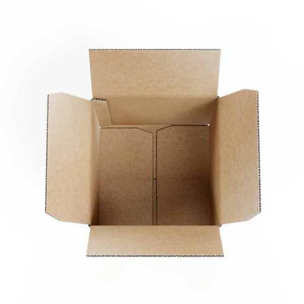 Renderizado Realista Caja Cartón —  Fotos de Stock