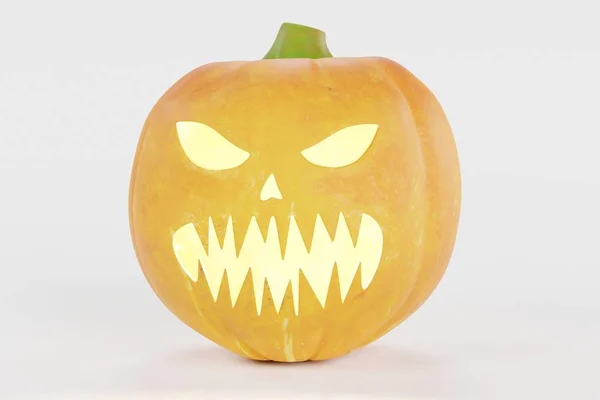 Realistic Render Halloween Pumpkin — Stock Photo, Image