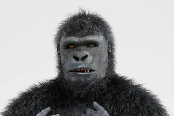 Gorilin Gerçekçi Render — Stok fotoğraf