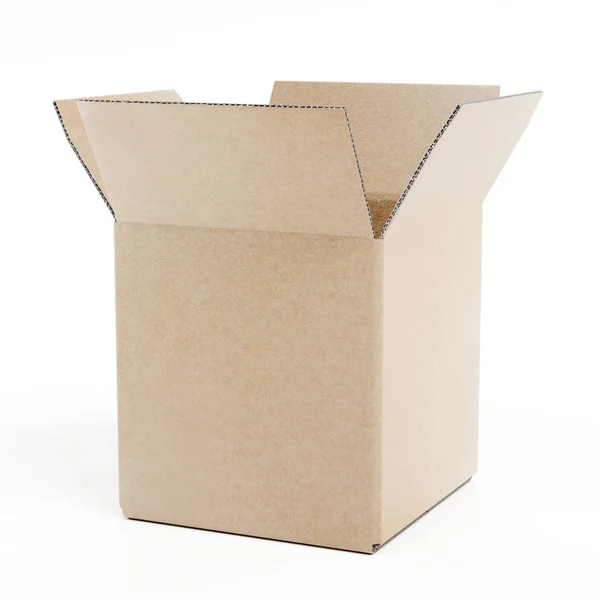 Renderizado Realista Caja Cartón — Foto de Stock