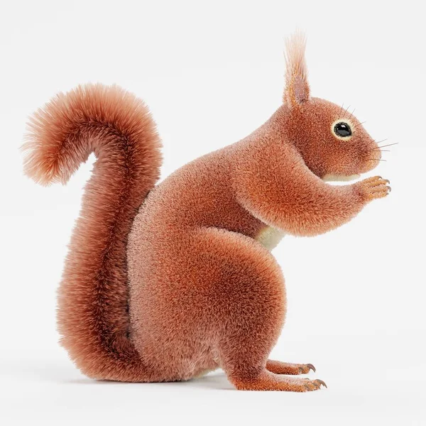 Realistic Render Squirrel — Stock Photo, Image