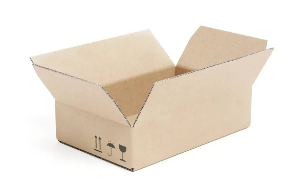 Realistic Render Carboard Box — Stock Photo, Image