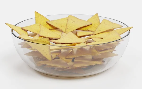 Render Realistico Tortilla Chips — Foto Stock