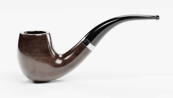 Realistic Render Smoking Pipe — Stock Photo, Image