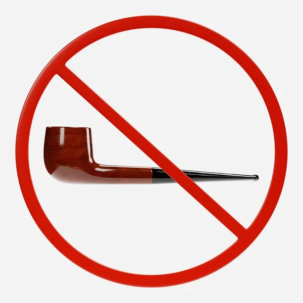 Рендер Знака Запрет Курения — стоковое фото