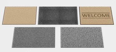 Kapı Mats 'in Gerçekçi 3d Hazırlaması