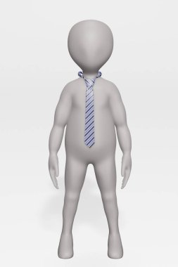 Kravatlı 3d Karakter Hazırlama