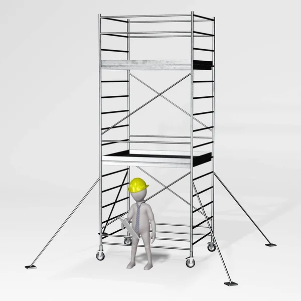 Render Character Scaffoldings — Stock Photo, Image