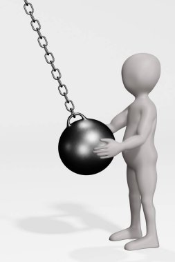 Wrecking Ball ile Çizgi Film Karakterinin 3d Hazırlaması