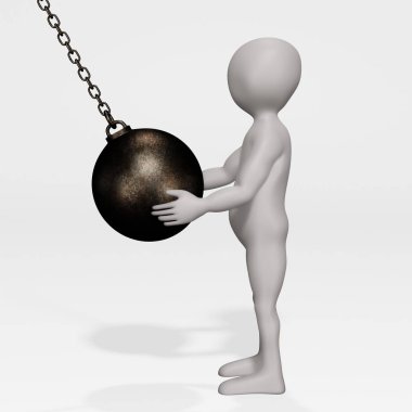 Wrecking Ball ile Çizgi Film Karakterinin 3d Hazırlaması