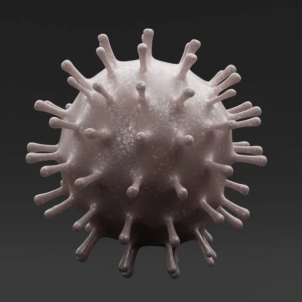 Renderizado Del Modelo Coronavirus 2019 Ncov — Foto de Stock