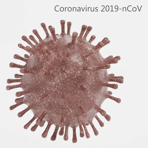 Render Del Modello Coronavirus 2019 Ncov — Foto Stock