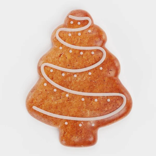 Renderização Realista Gingerbread Tree — Fotografia de Stock