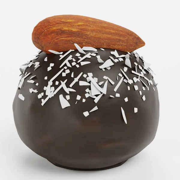 現実的な3Dチョコレートキャンディーのレンダリング — ストック写真