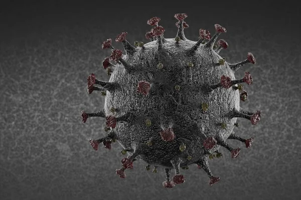 Realistische Darstellung Des Coronavirus Modells — Stockfoto