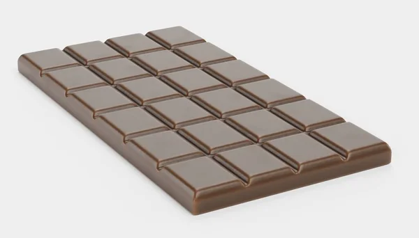 Realista Render Barra Chocolate — Foto de Stock