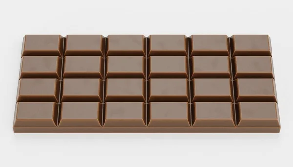 Realista Render Barra Chocolate — Foto de Stock