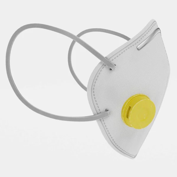 呼吸器の現実的な3Dレンダリング — ストック写真