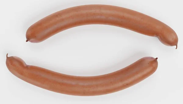 Realistic Render Sausage — Stock Photo, Image