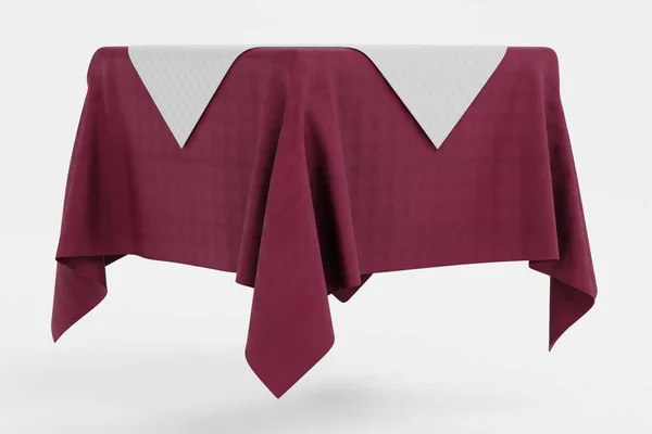 Realistic Render Tablecloth — Stock Photo, Image