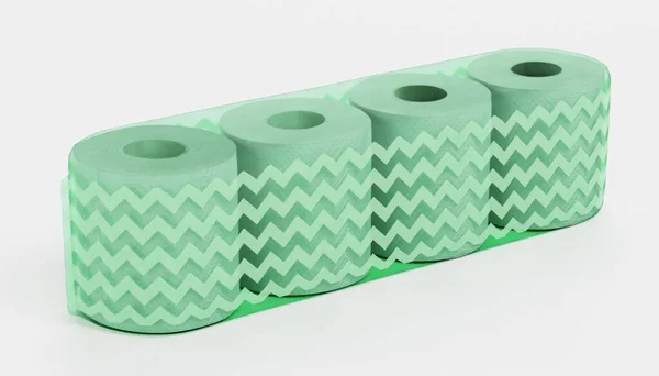 Realistisches Render Toilettenpapier Pack — Stockfoto