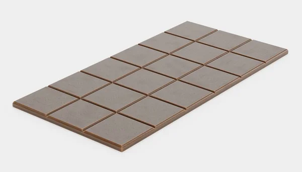 Realista Render Barra Chocolate — Foto de Stock