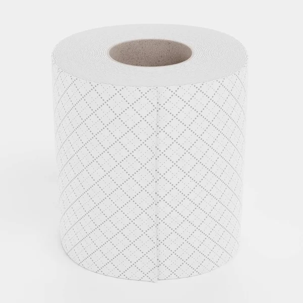 Реалистичный Рендер Туалетной Бумаги — стоковое фото