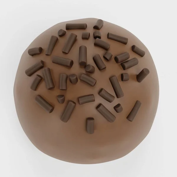 Realistische Render Chocolate Candy — Stockfoto