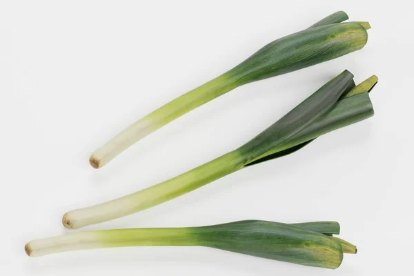 Realistic Render Leek Vegetable — Stock Photo, Image