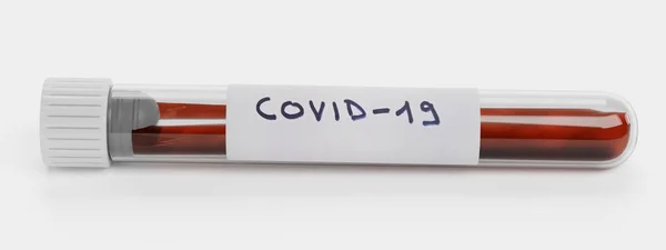 Realistic Render Test Tube Covid Test — Stock Photo, Image