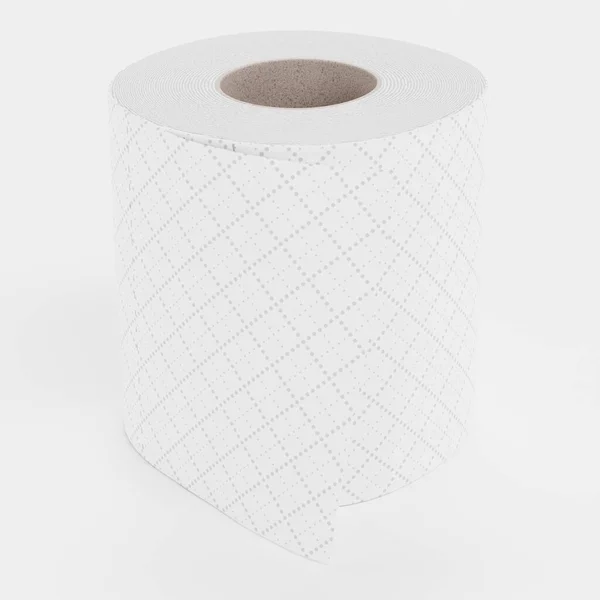 現実的な3Dトイレタリーペーパーのレンダリング — ストック写真