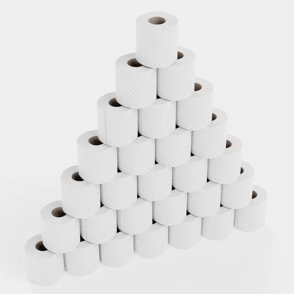 Realistic Render Toilet Papers Set — Stock Photo, Image