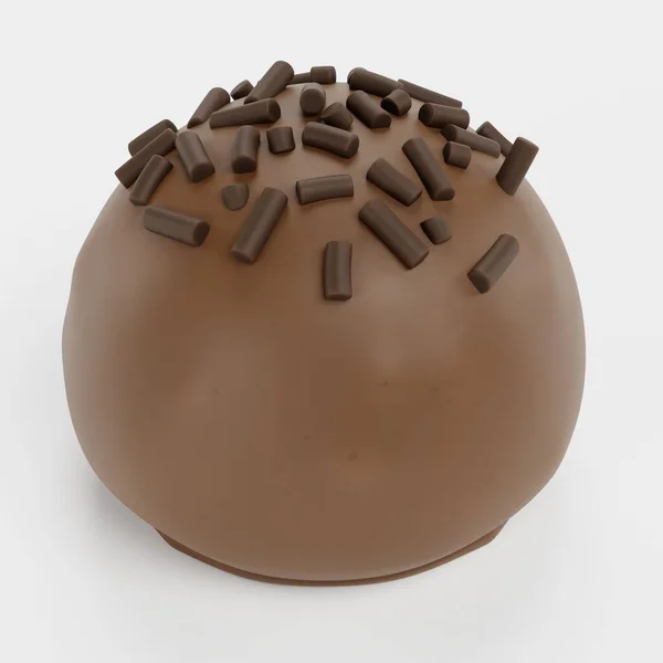 Realistische Render Chocolate Candy — Stockfoto