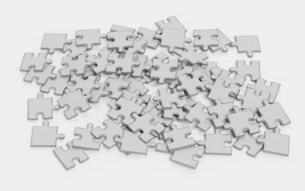 Realistic Render Puzzle — Stock Photo, Image