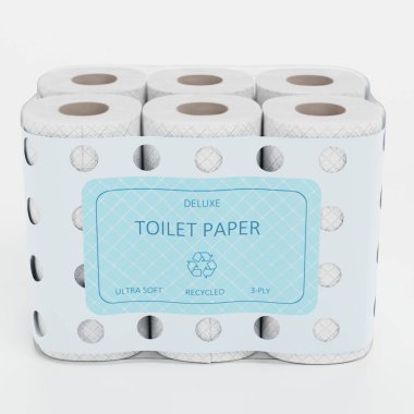 Gerçekçi 3D Tuvalet Kağıdı Hazırlama Paketi