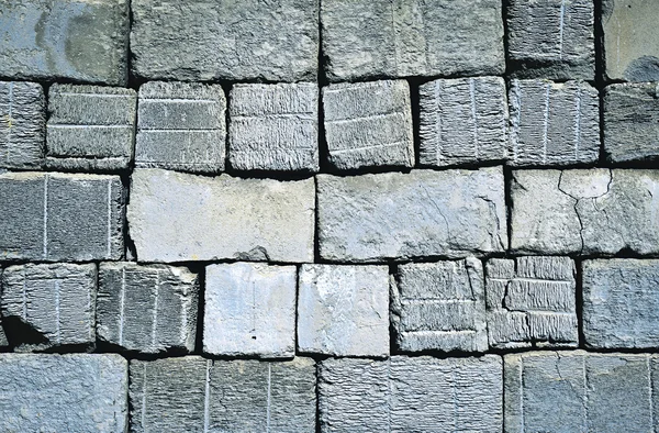 Old construction aerated concrete blocks — Stock Photo, Image