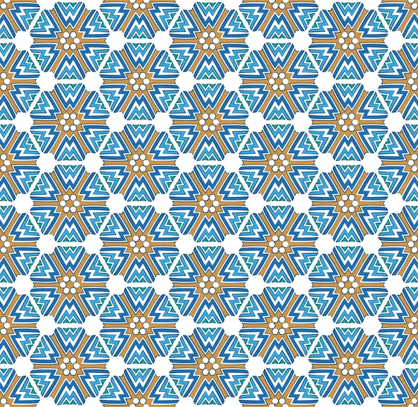 Winter snowflakes hexagonal pattern — Stock Photo, Image