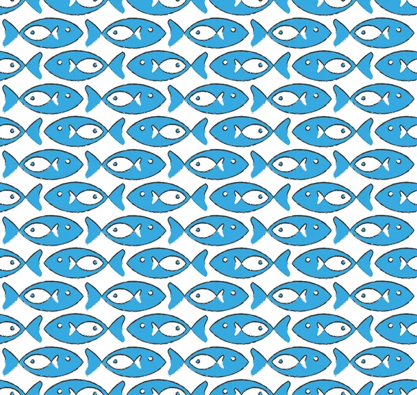 abstract pattern with blue fish