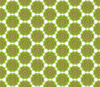 Yeşil Kahverengi çiçek Tekstil desen