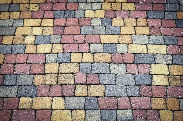 Pavimentación entrelazada de color — Foto de Stock