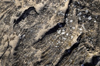 Gölgeler bir blok kumtaşı