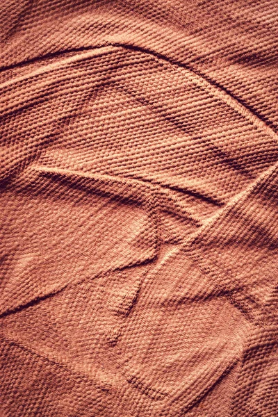Avtryck av grova textilier i lera — Stockfoto