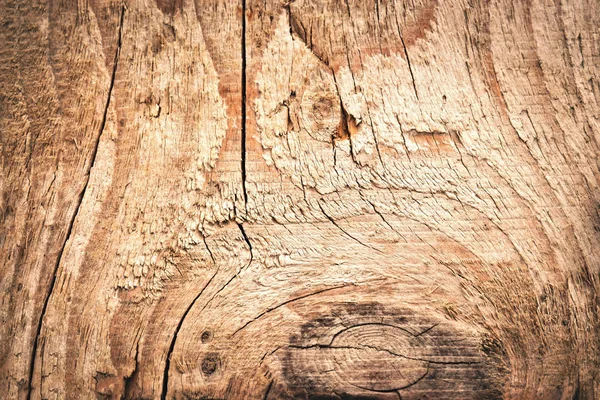 Stará dřevěná deska s uzlem — Stock fotografie